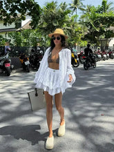 Load image into Gallery viewer, White resort two piece co ord