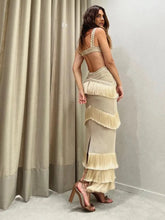 Load image into Gallery viewer, Backless - tassel resort dress