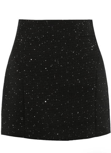 Studded Textured A-Line Skort
