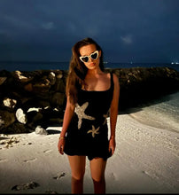 Load image into Gallery viewer, Starfish resort dress black