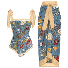 Load image into Gallery viewer, Luxury printed classic swimsuit &amp; sarong